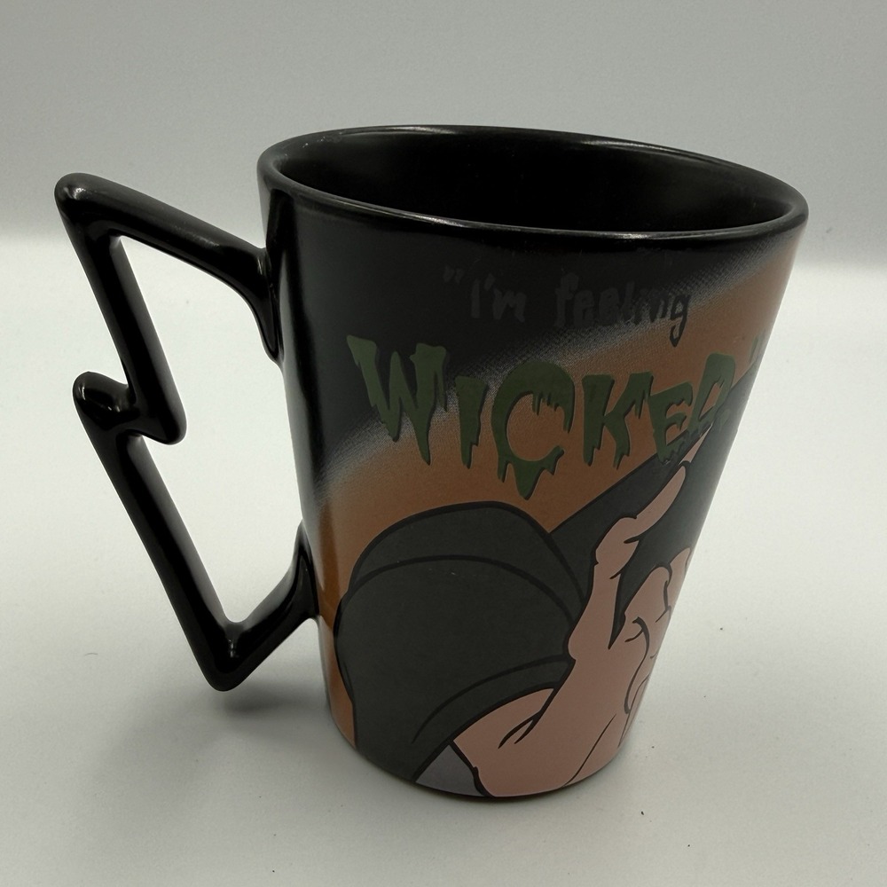 Disney Store Wicked Queen Snow White Mug Lightning Bolt Handle Black